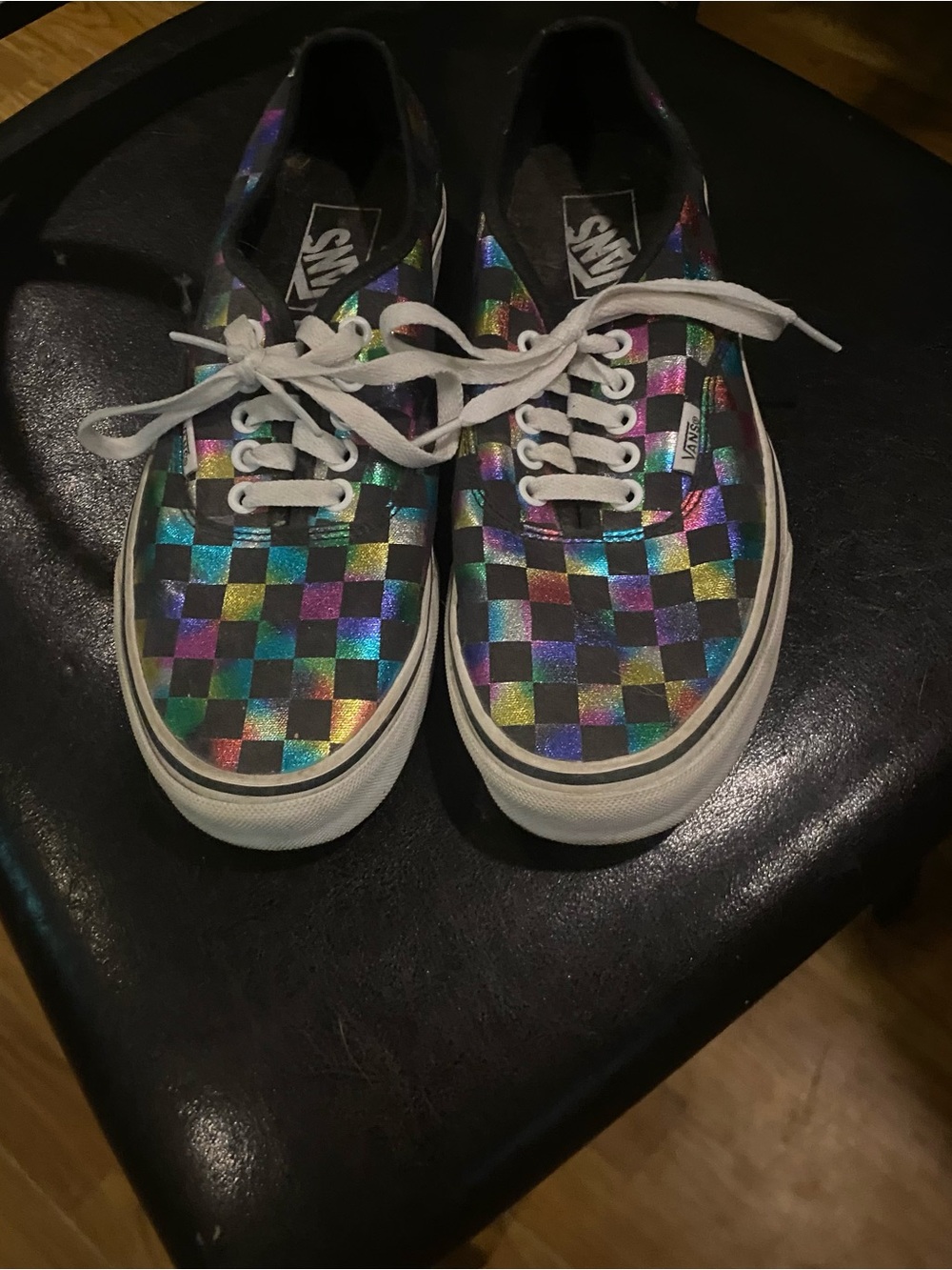Vans Holographic Checkerboard Low-Top Sneakers - Rainbow